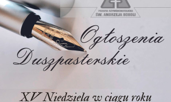 Ogłoszenia duszpasterskie 13.07.2025 r.